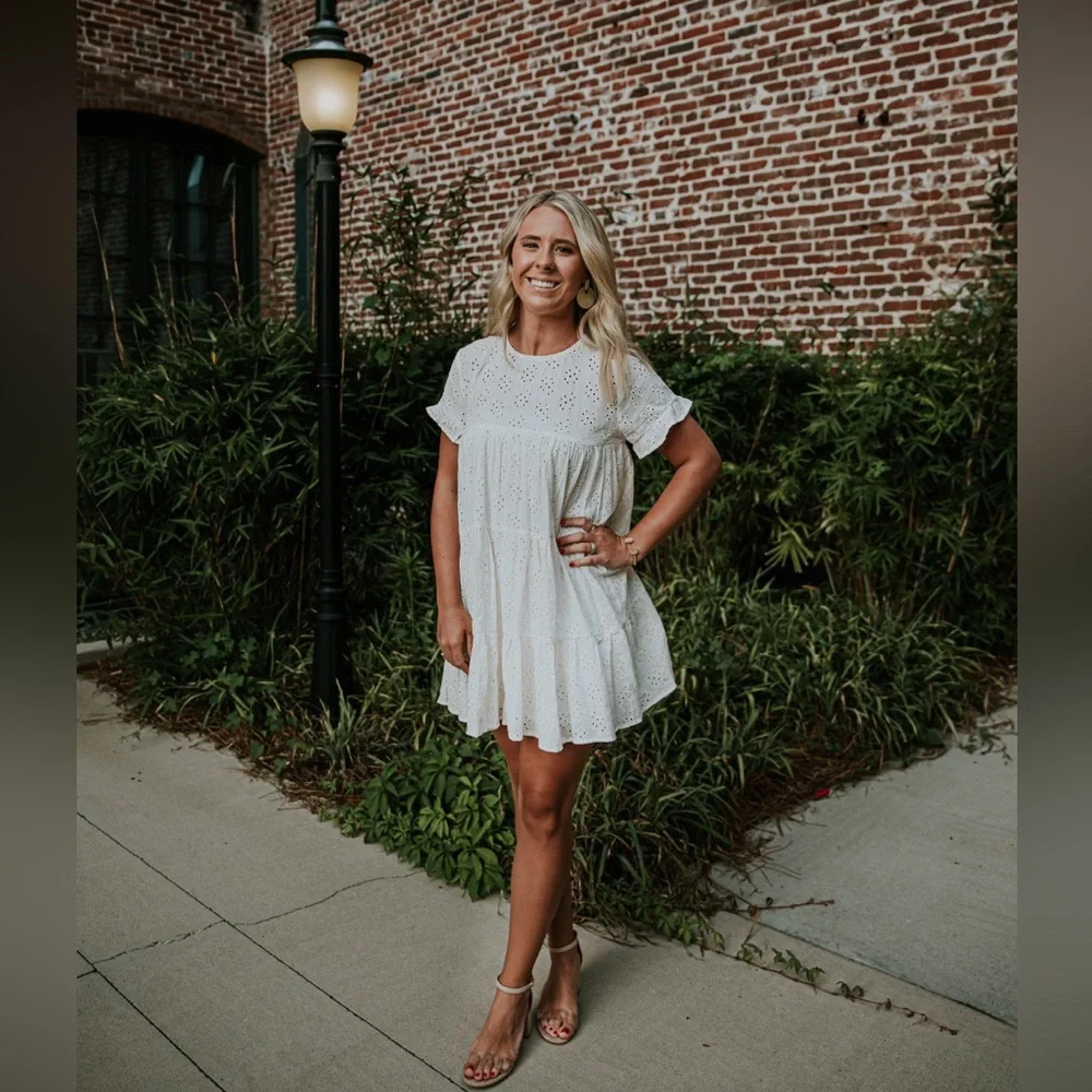 White ruffle dress - Picture 8 of 8